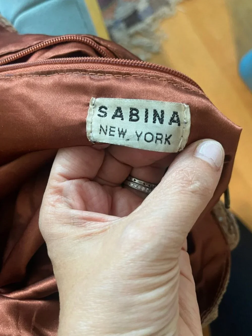 Vintage‎ SABINA Leather Snakeskin Hobo